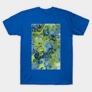 Blue Green Swirl T-Shirt